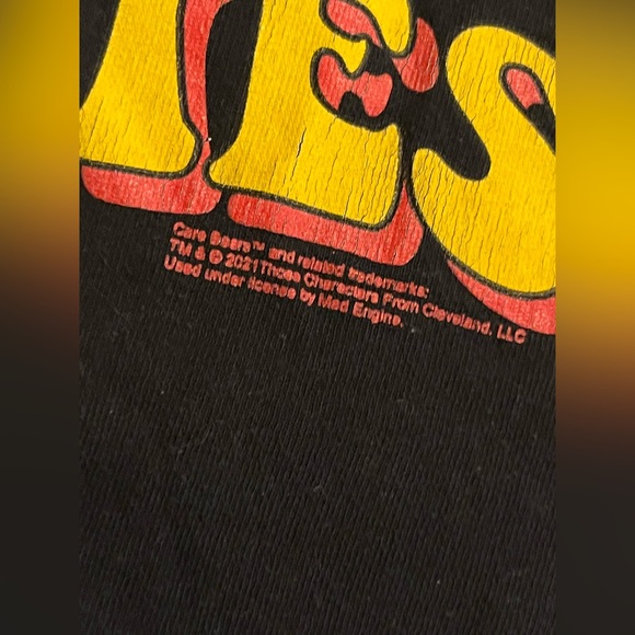 Care Bears “Rollin’ With My Homies” Graphic T-Shirt Black Cotton Retro Cartoon - Picture 3 of 4